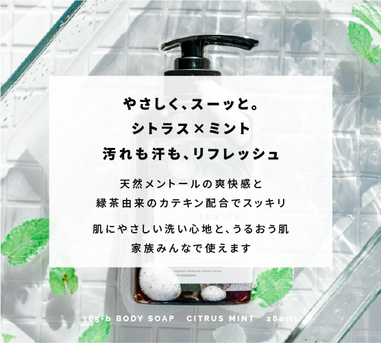 365+bボディーソープ（シトラスミント）